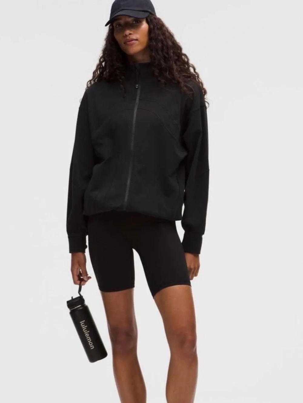 NWT Lululemon Define Oversized Black Zip Up Jacket (Swift) Size 8